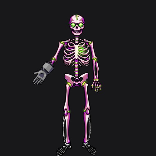 Anti.biz needs a 2D skeleton character design Réalisé par Little George