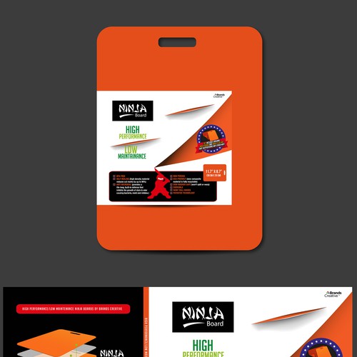 Ninja cutting board product leaflet Ontwerp door hoydontpanic