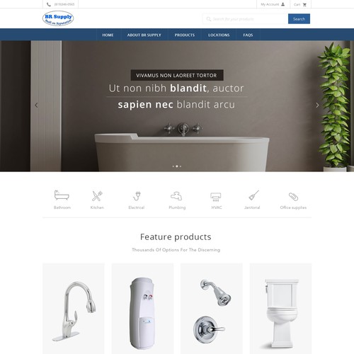 Create a new eCommerce site for pluming, electrical and HVAC supply ...