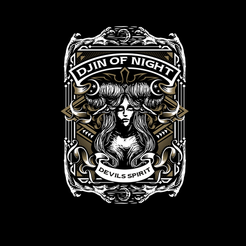 DJIN OF NIGHT (GIN) Design von kil_pixel