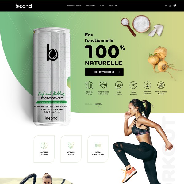 Refonte du site internet Beond Drink
