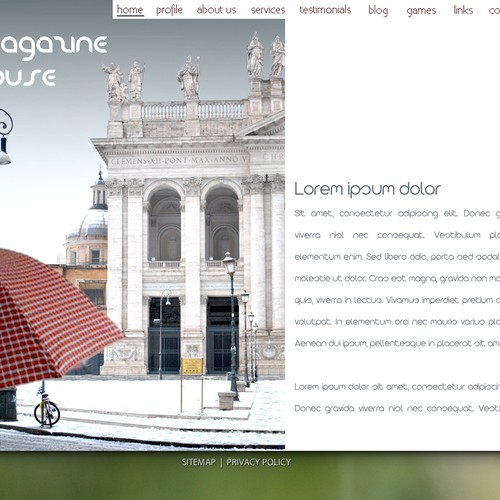 1-3 Page Website Template Design von Marstin
