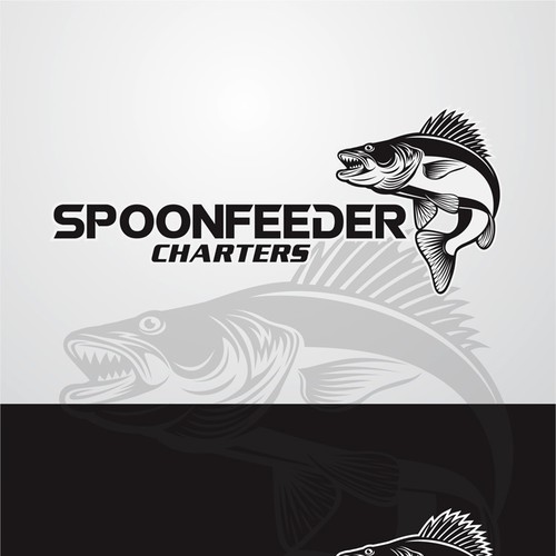 Create a fishing themed logo for Spoonfeeder Charters. | Logo design ...