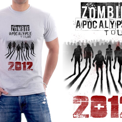 Zombie Apocalypse Tour T-Shirt for The News Junkie  Design by Mr_Onions