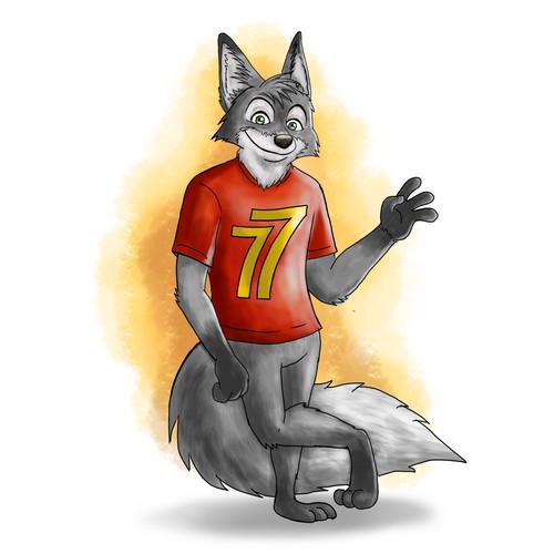 "silver fox 77" (cartoon/comic style) for our new website Design von Heyjuly