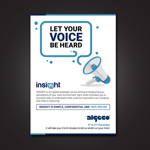 Create a poster for Insight, our internal employee survey Poster contest