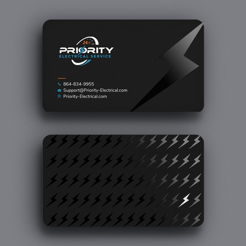 Mind Blowing Business Card for an Electrician Design by Xclusive16