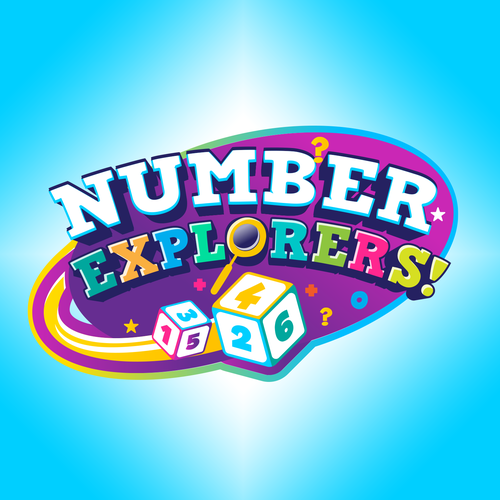 Number Explorers! Logo - Kids Educational Math Show Design by Night Hawk