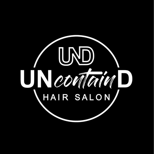 Think UNcontainD - Logo for Cutting Edge Hair Salon Design réalisé par Purple Pie