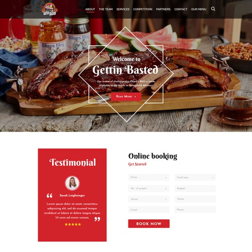 Landing page design contest entry by Designer's Spot