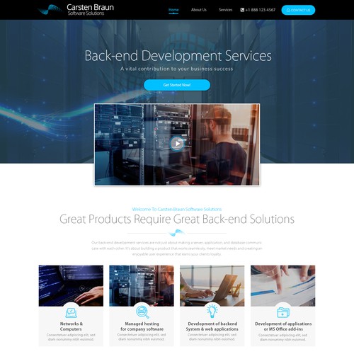 Proposta di design per un contest della categoria Design di sito web realizzata da AMPLE (Jasmin_A)