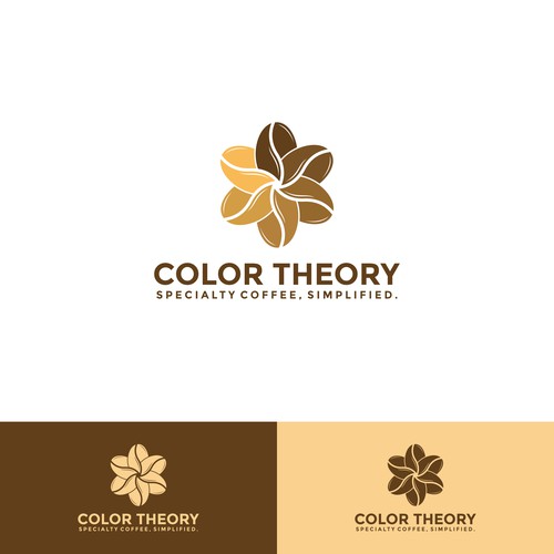 colorful logo  for a coffee company that uses colors to differentiate different coffees Design by Dendir