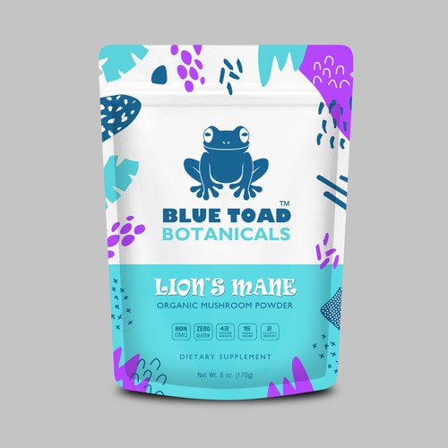 Blue Toad Botanicals™ Needs A Fun & Creative Package Design! Design by RMC@D+