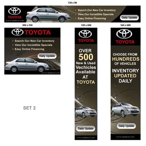 Set of Three Layered Banner Template Groups Design by codingstyle