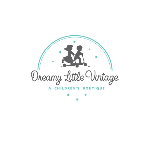 Design a "dreamy" logo for a brand new children's vintage clothing boutique Réalisé par meryofttheangels77