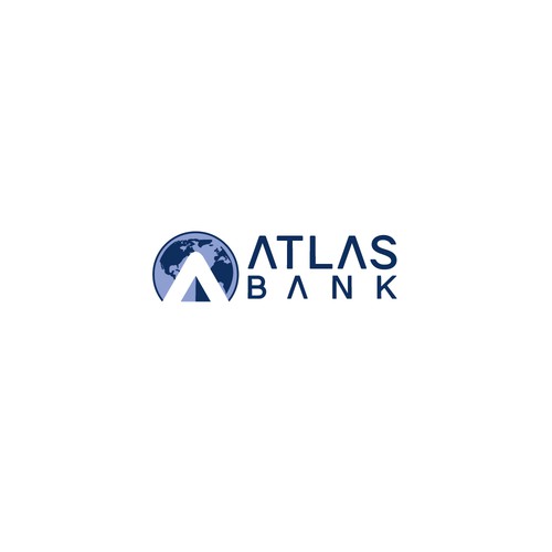 Logo for Atlas Online Bank. Design by bethh