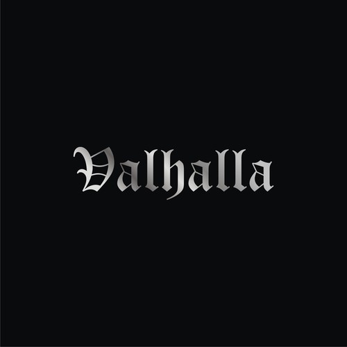 A name decal for my 'stealth narrowboat' Valhalla Logo 