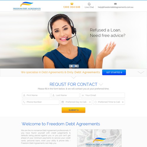 Make an awesome landing page that will generate enquiries Design by KashiArts