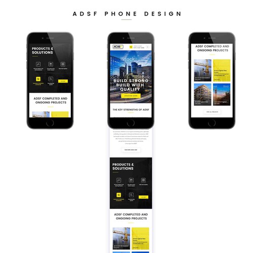 Construction Company Website Design Diseño de Bright_Designer