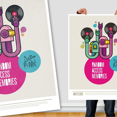 99designs community contest: create a Daft Punk concert poster Design by LogoLit