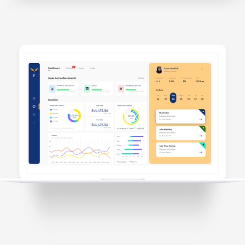 Design a user-centric Dashboard for Sales Reps Design by Mos Damerad