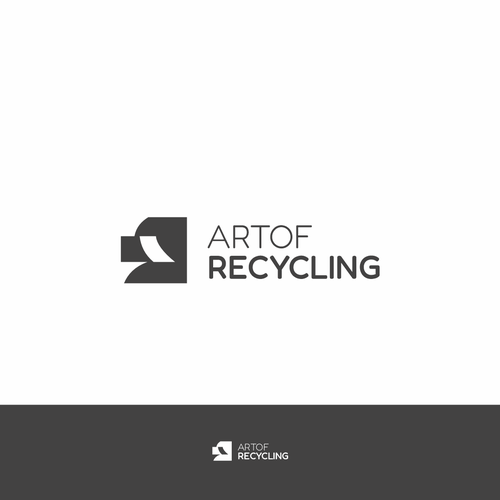 Logo design for a brand-new design and art project within tire recycling. Design by helcapitano