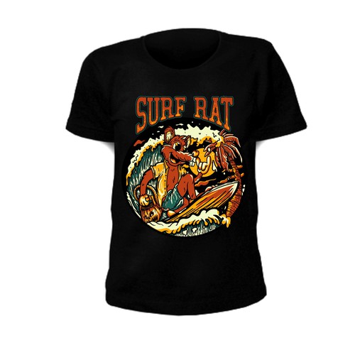 Surf Rat (Please design my husband's childhood comic book character) Design by ad.sa