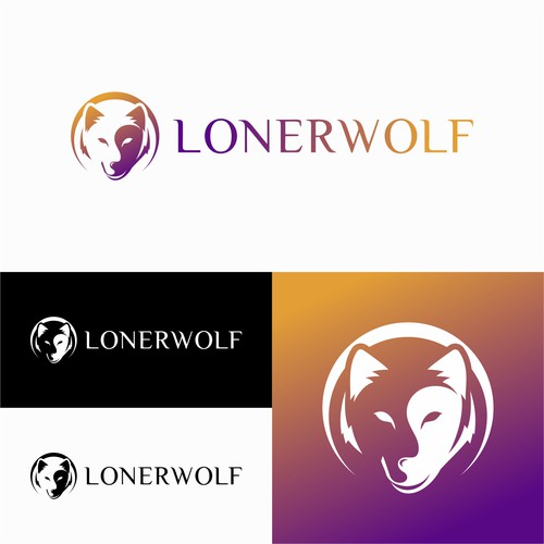 Wolf Sun/Moon Logo For Spiritual Website Design by ZHF