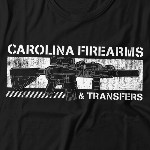 Create Carolina Firearms some tactical gun themed shirt designs Design by Lala Design