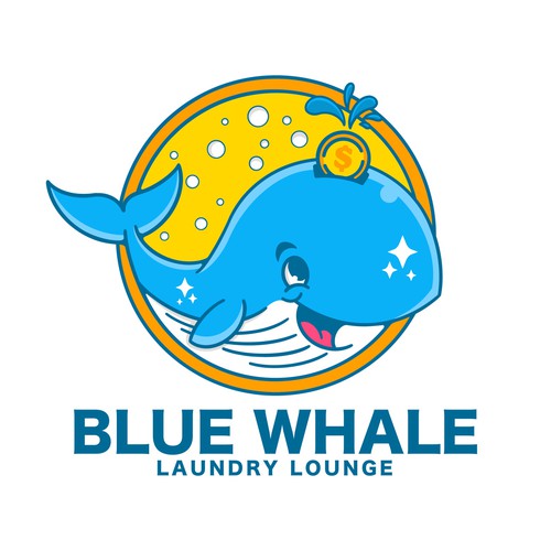 Unleash Your Creativity, Logo Design for "Blue Whale Laundry Lounge" Design by Riza S