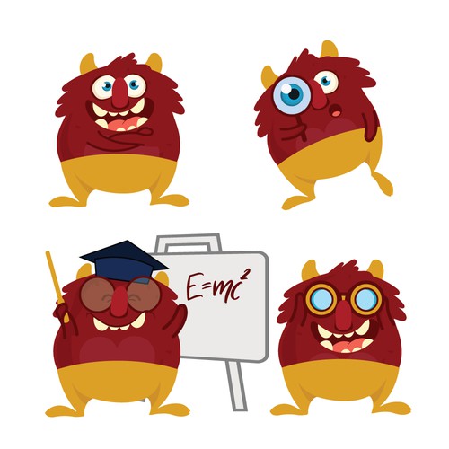 The East Beast - a fun mascot for an elementary school Design by senopati ®