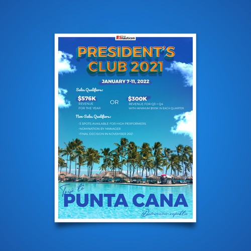 President's Club Poster for Tech Company Design by SudevVp