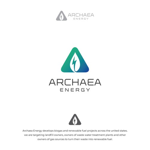 Archaea Energy Logo Design by gilcahya