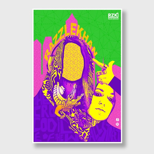 Design a weird, creative poster for a female rapper Design by VisioN3RD