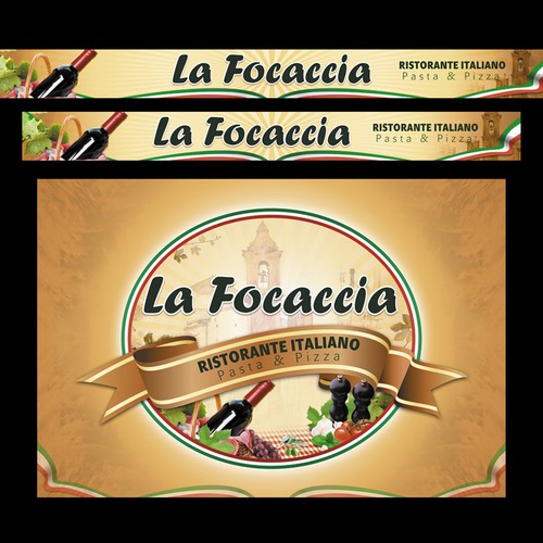 Design by zoxigen titled "DELICIOUS ITALIAN PASTA & PIZZA RESTAURANT"