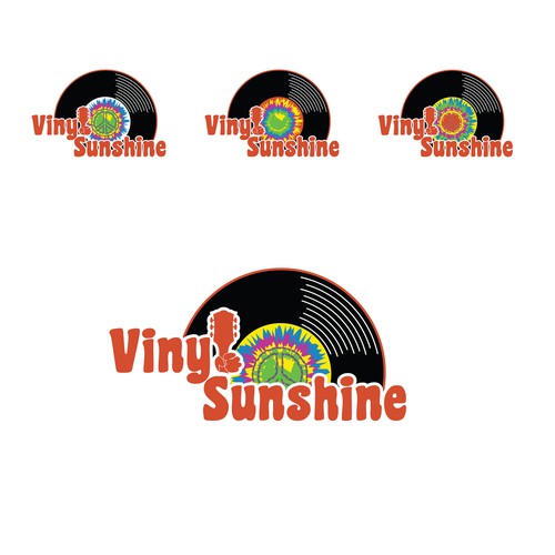 Vinyl Sunshine needs an uplifting retro, 60s/70s BAND logo Design by Kristina2-d