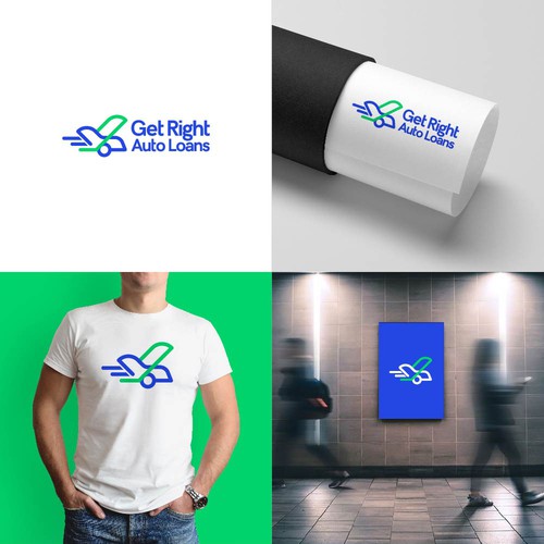 Get Right Auto Loans Logo Design by pixelamazers