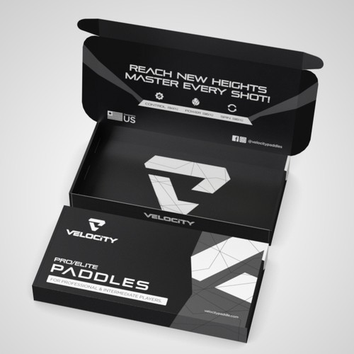 Create a box design for our pickleball paddles Design by Pice Wilf