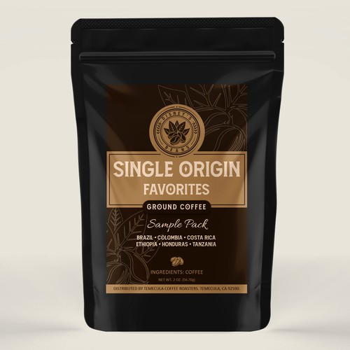 Design Disney's Beans First custom ground coffee product label por Radmilica