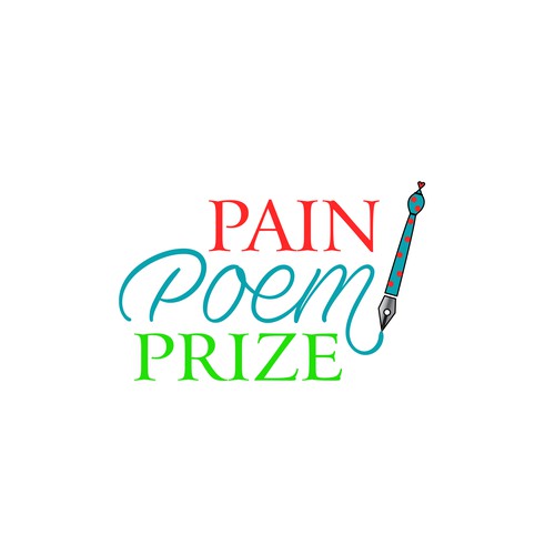 Pain Poem Prize - Playful Logo Design von cvektor™