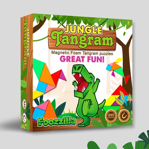 Toy Tangram Puzzle for Kids Design by Melissa Solano