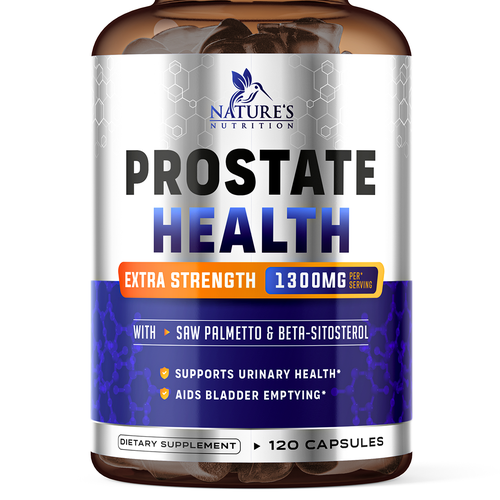 Nature's Nutrition needs a Men's Prostate Health product label Design by ZAKIGRAPH ®