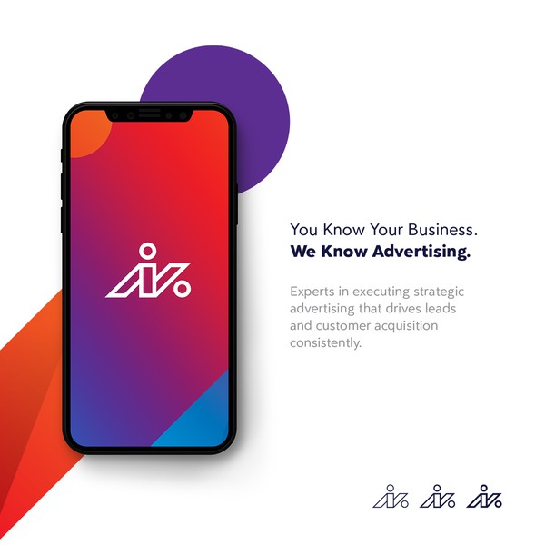 Colorful motion logo for New Impact Media