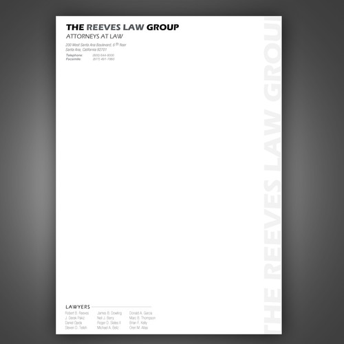 Law Firm Letterhead Design デザイン by Beshoywilliam
