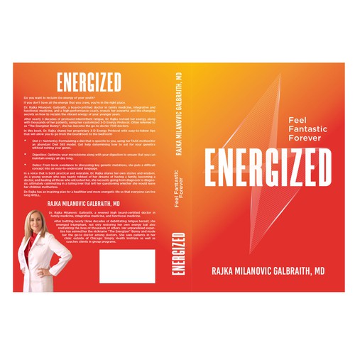 Design a New York Times Bestseller E-book and book cover for my book: Energized Ontwerp door MMQureshi