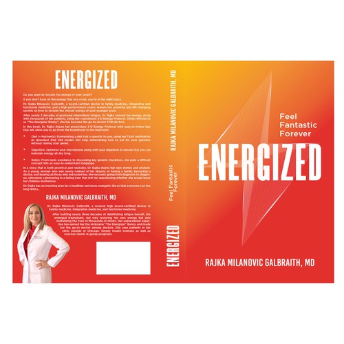 Design a New York Times Bestseller E-book and book cover for my book: Energized Design by MMQureshi