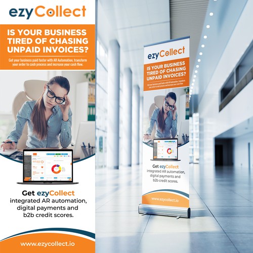 B2B Saas Pull Up Banner for Trade Show Design by Sketch Media™