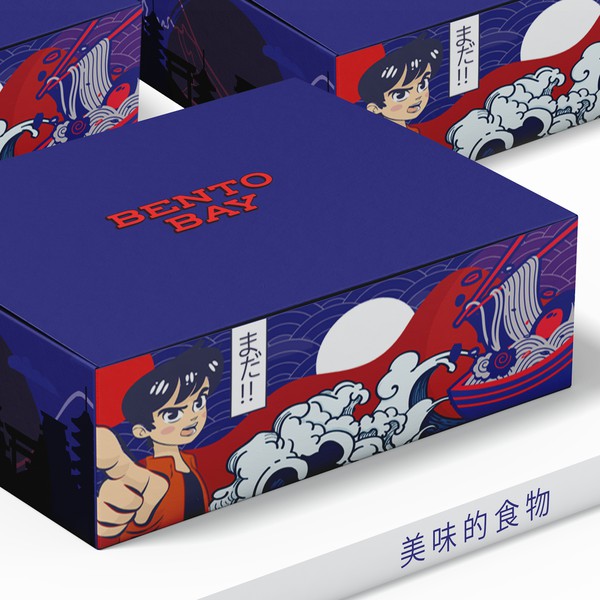 Design by usama.gfx titled "Japan Theme Monthly Subscription Box Design"