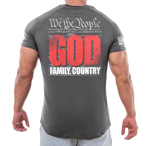 Develop a patriotic shirt that represents: The individual patriot, God, Family, Country Design by ^^SHALOM^^