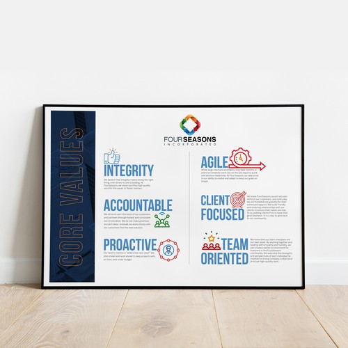 FourSeasons Core Values Campaign Design por Gecko Creatives